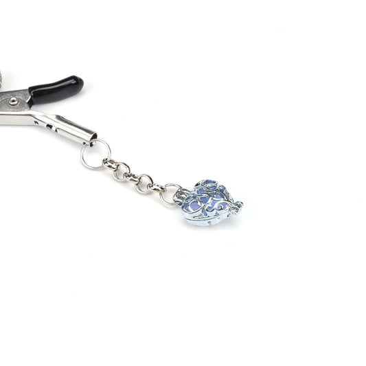 NIPPELKLEMMEN MIT STEINEN, DIE IM DUNKELN LEUCHTEN (ZWEI STÜCKE EIN SET)