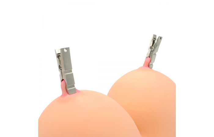 Modern Zinc Alloy Nipple clamps 5x Set with Rope