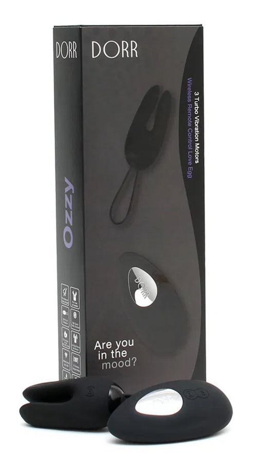 DORR - Ozzy - Rabbit Egg Vibrator + Lay-on Vibrator - Schwarz