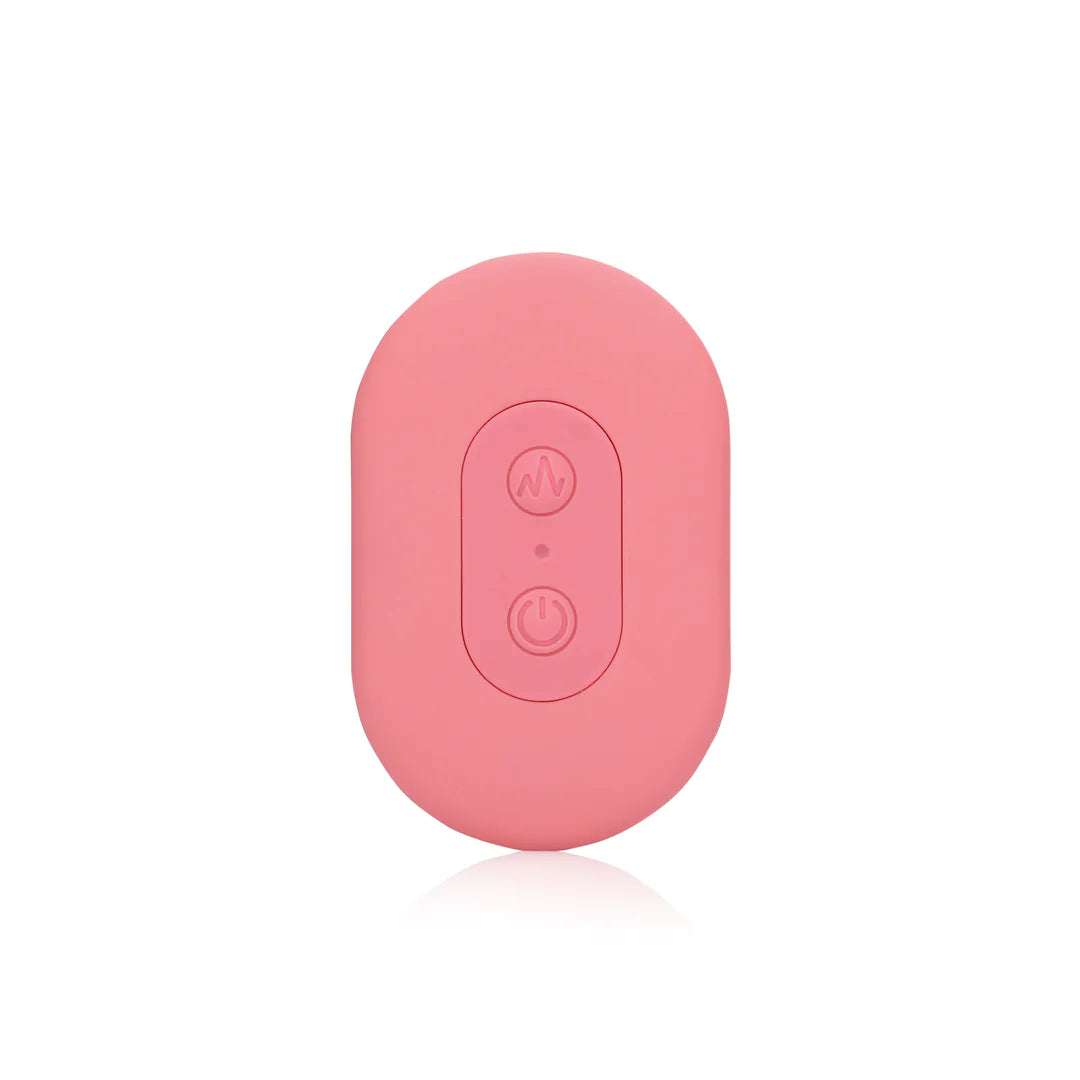 Loveline Ultra Soft Silicone Egg Vibrator with Remote Control - Pink Arabesque