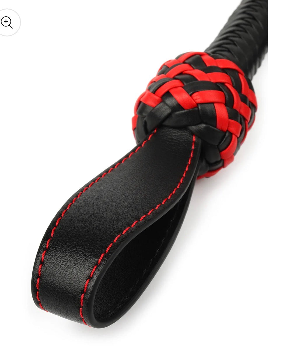 Leder Cat-o-Nine Peitsche