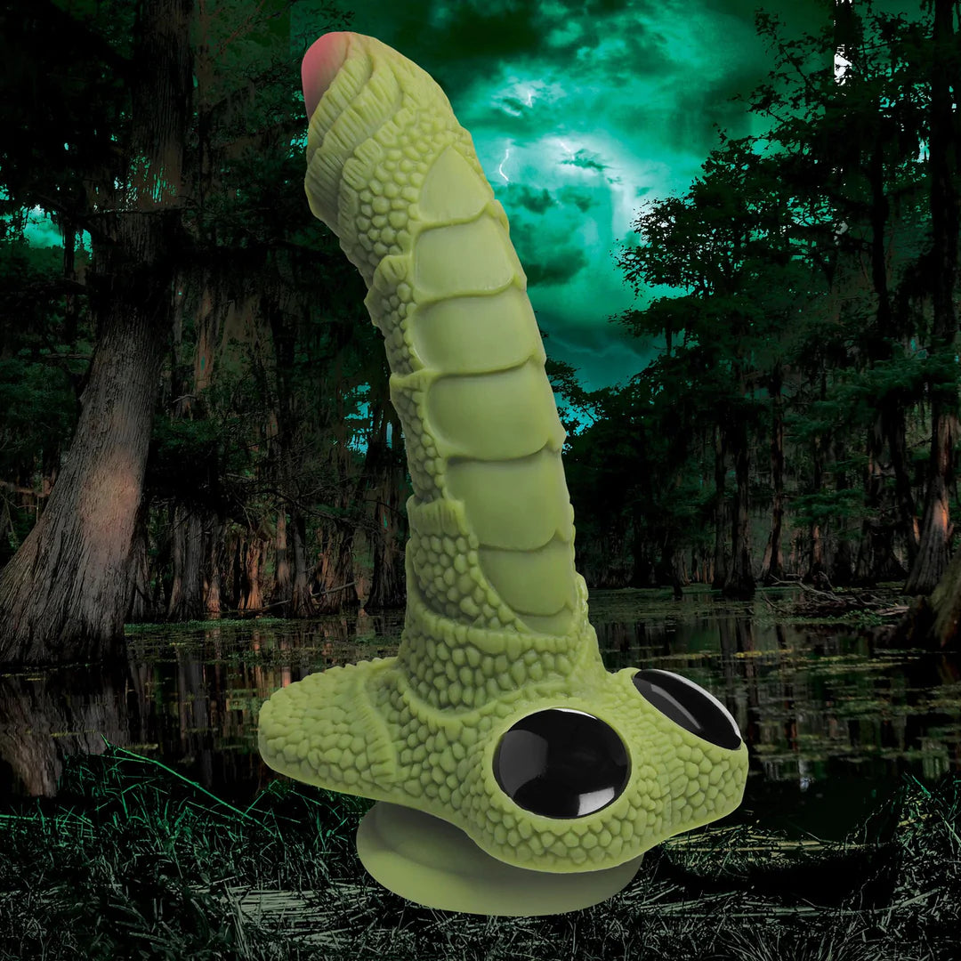Swamp Monster Scaly Silicone Dildo