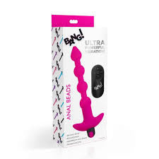 Vibrating Silicone Anal Beads and Remote Control