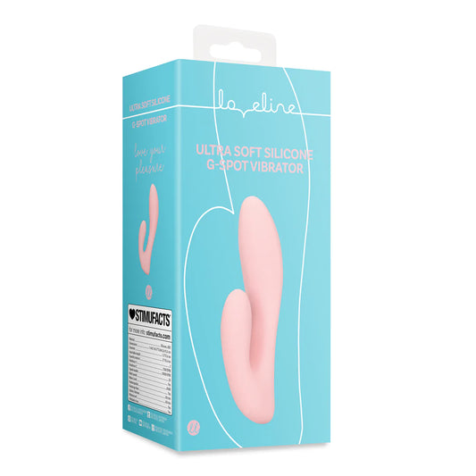 Loveline Ultra Soft Silicone G-Spot Vibrator - Cherry Chiffon
