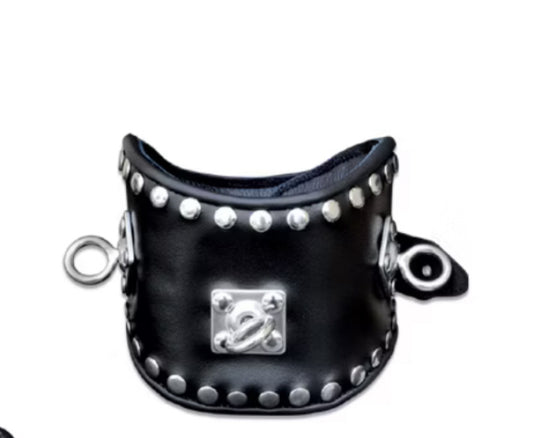 Komplett Set schwarz mit drehbaren Edelstahlringen