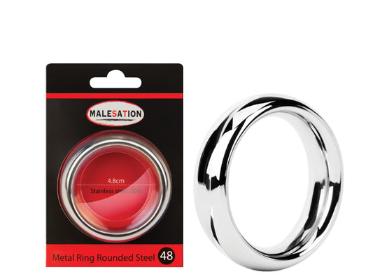 MALESATION Metal Ring Rounded Steel