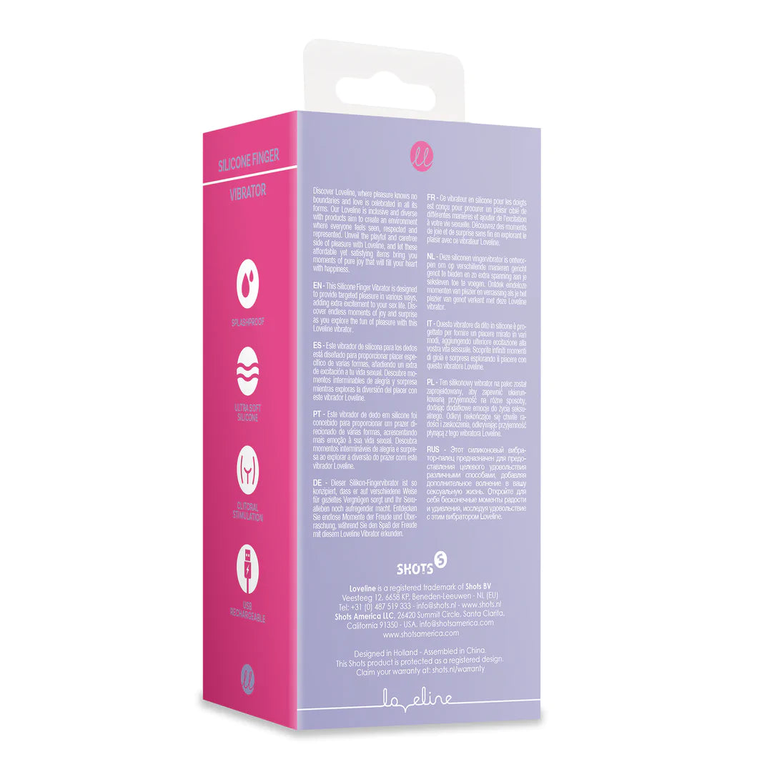 Loveline Silikon-Finger-Vibrator - Lavendel
