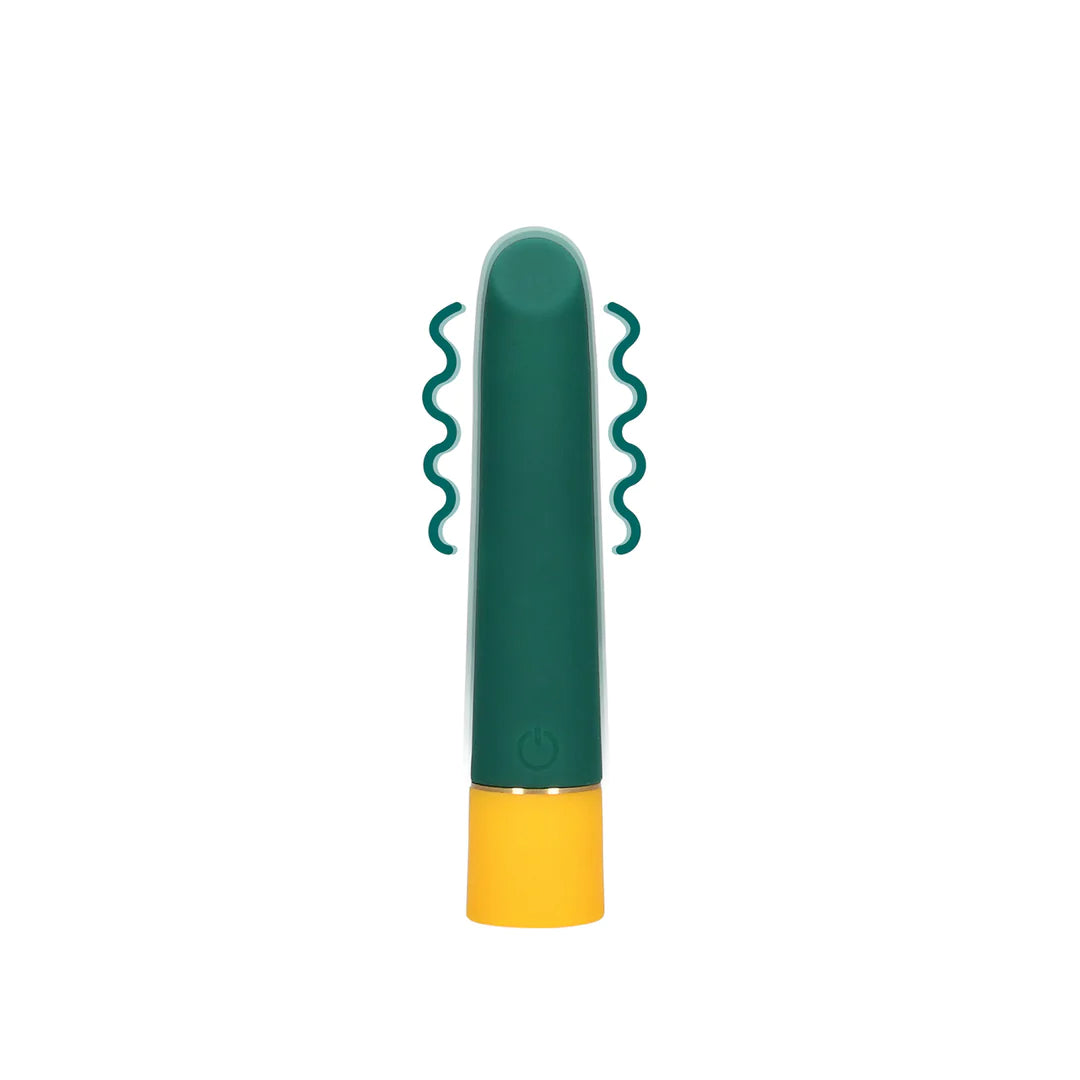 Loveline Glatter Mini-Vibrator mit USB-Ladegerät - Ancient Sea