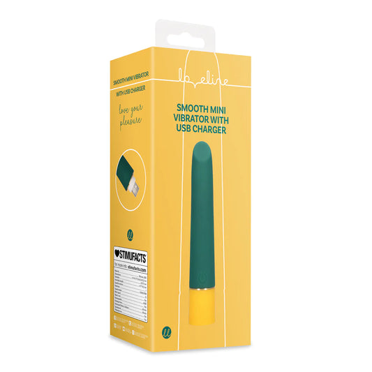 Loveline Glatter Mini-Vibrator mit USB-Ladegerät - Ancient Sea