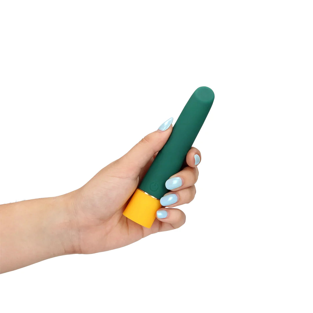 Loveline Glatter Mini-Vibrator mit USB-Ladegerät - Ancient Sea
