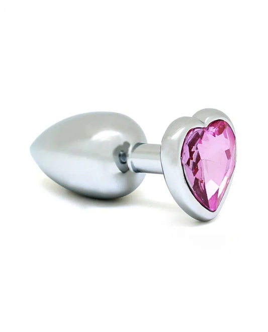 Rimba - Buttplug, KLEIN mit Herzform Kristal
