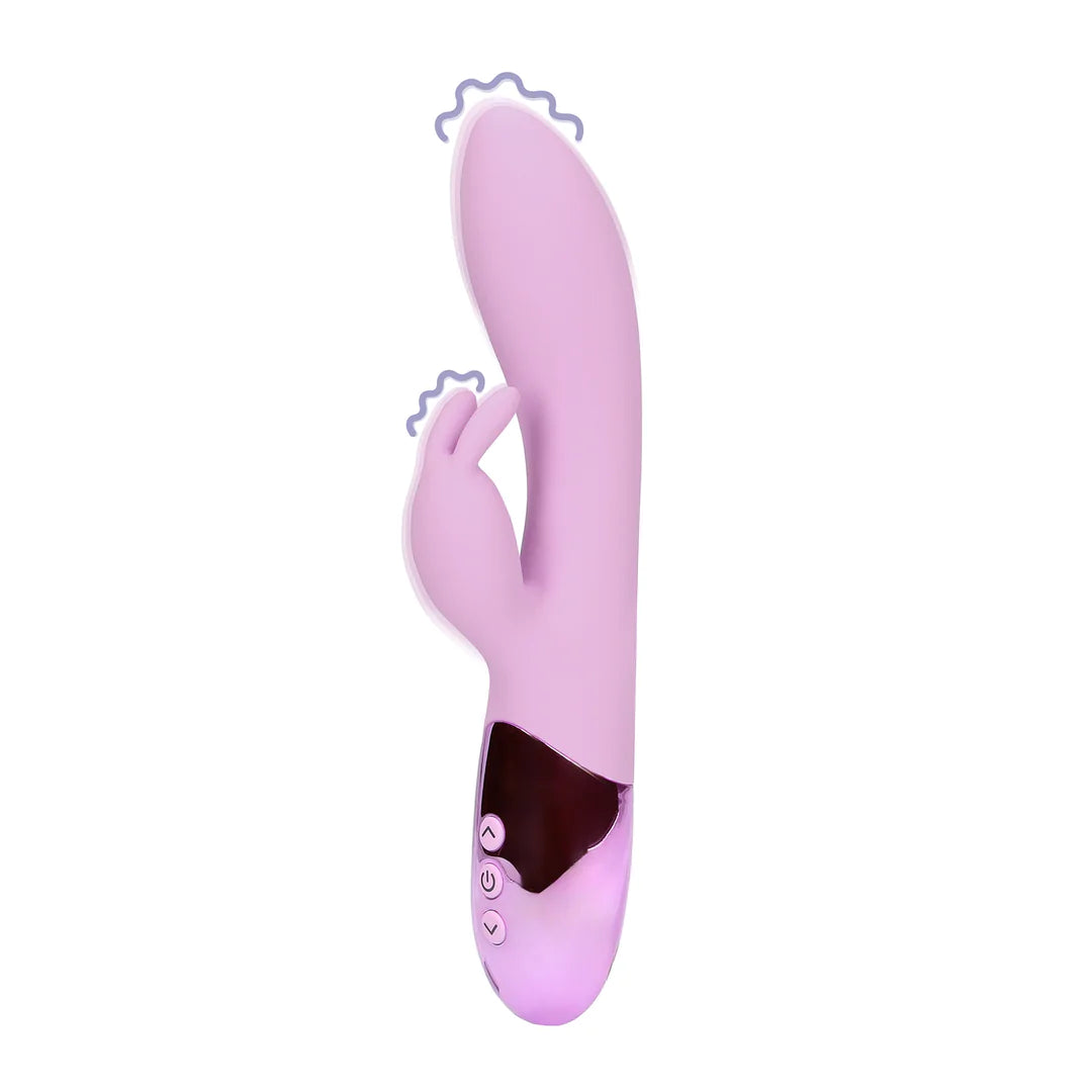Loveline Ultra Soft Silicone Rabbit Vibrator - Exotic Fuchsia