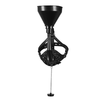 Ouch ! Offener Mund Knebelkopf Harness mit Trichter