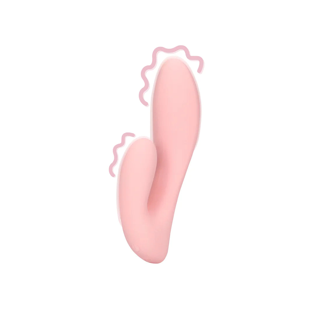 Loveline Ultra Soft Silicone G-Spot Vibrator - Cherry Chiffon