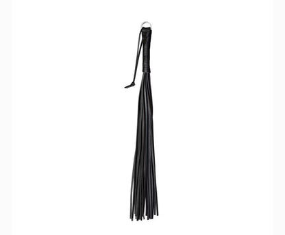 Peitsche aus robustem Leder Schwarz