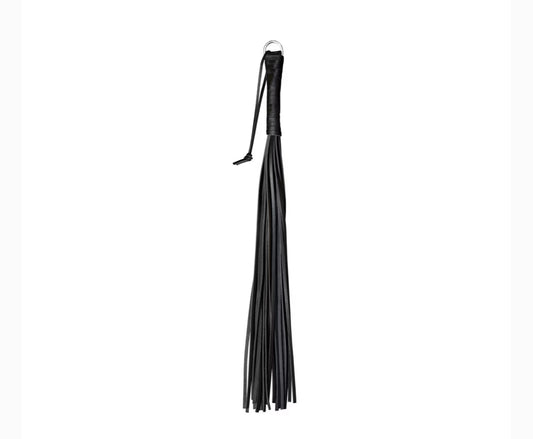 Peitsche aus robustem Leder Schwarz