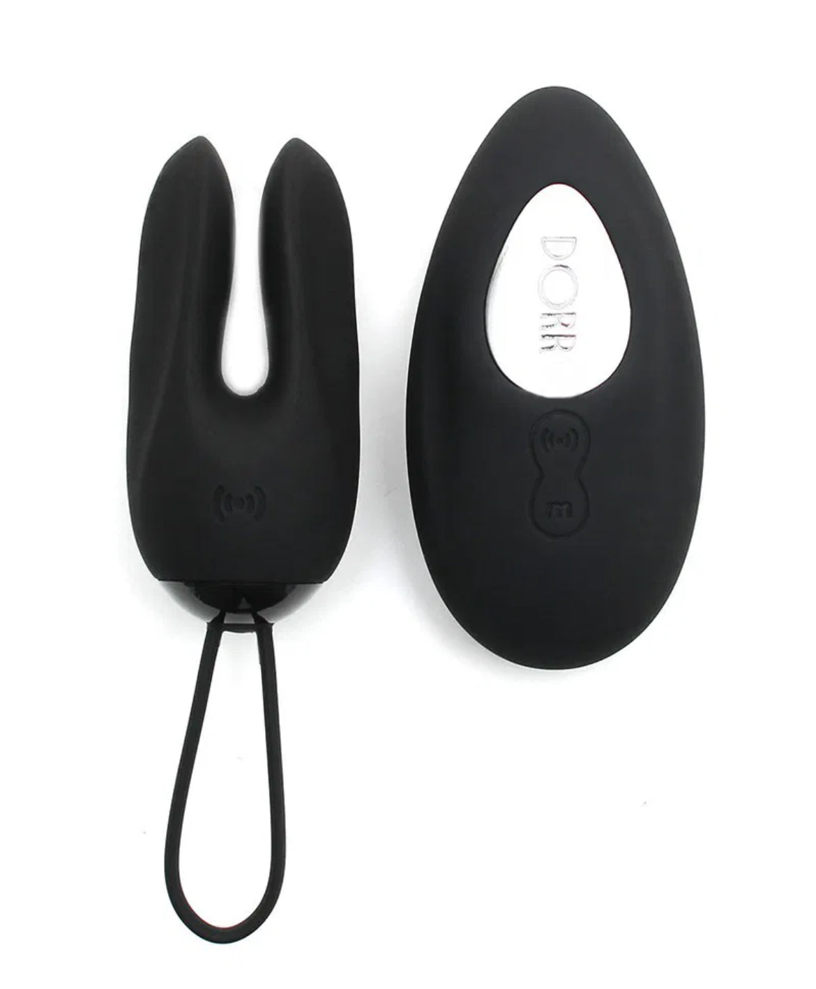 DORR - Ozzy - Rabbit Egg Vibrator + Lay-on Vibrator - Schwarz