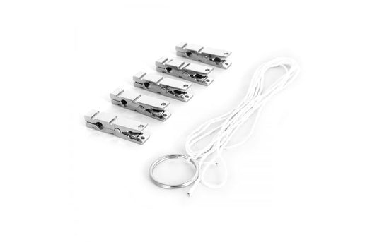 Modern Zinc Alloy Nipple clamps 5x Set with Rope