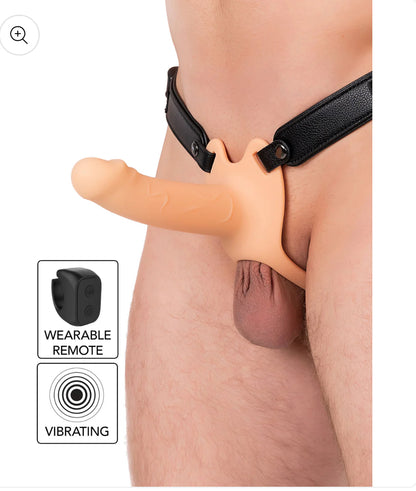 Hohler Penis Strapon vibrierend 16cm