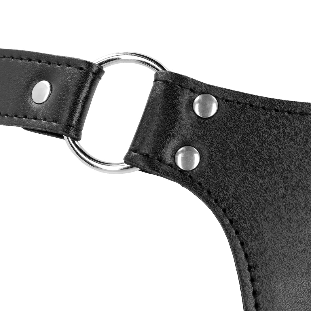 Ouch ! Keuschheitsgürtel aus PU-Leder mit Riemen