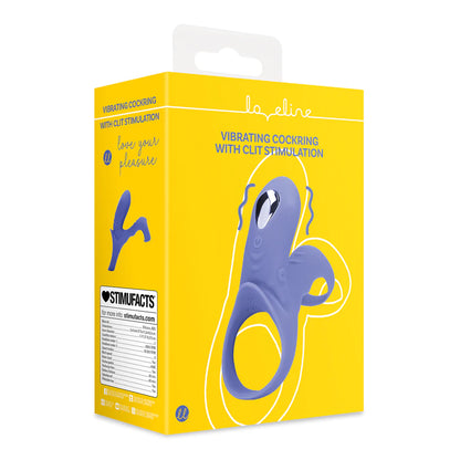 Loveline Vibrating Cockring with Clit Stimulation - Tamiya Blue