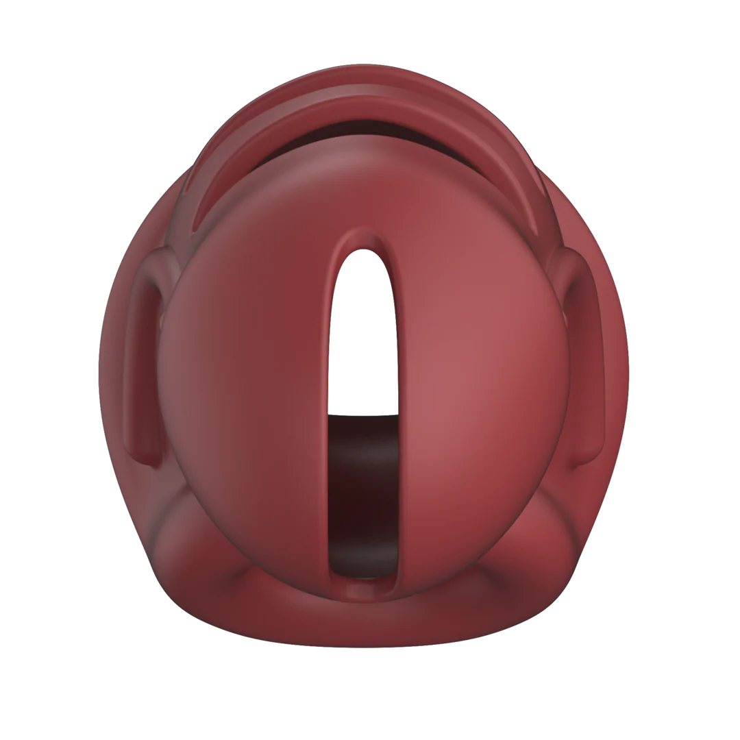 Model 28 - Ultra Soft Silicone Chastity Cage - Red