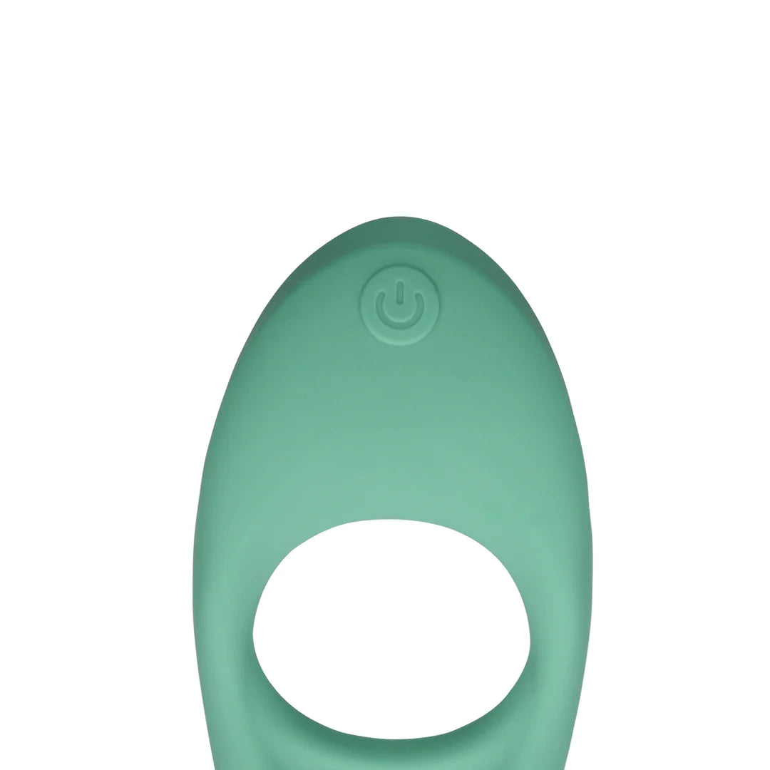 Loveline Ultra Soft Silicone Pointed Cock Ring - Blue Grass