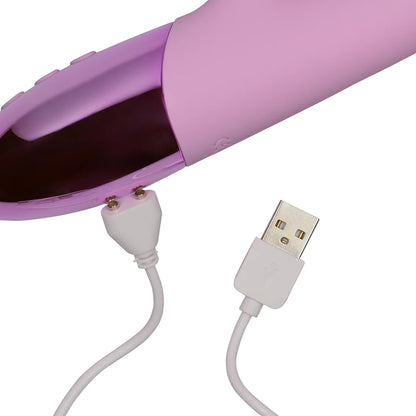 Loveline Ultra Soft Silicone Rabbit Vibrator - Exotic Fuchsia