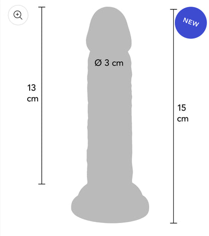 Deluxe Doppeldichte Dong TPE 15 cm