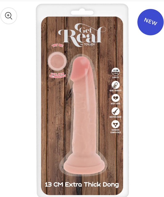 Deluxe Doppeldichte Dicke Dong TPE 13 cm