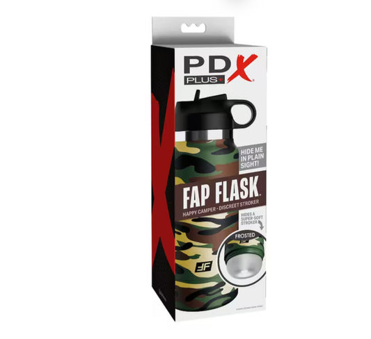 PDX Plus Fap Flask Happy Camper