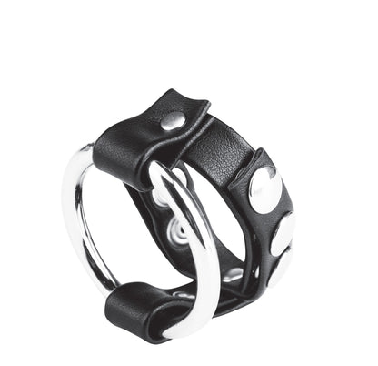 BLUE LINE C&B GEAR Cockring aus Metall mit Einstellung. Schnappkugelriemen