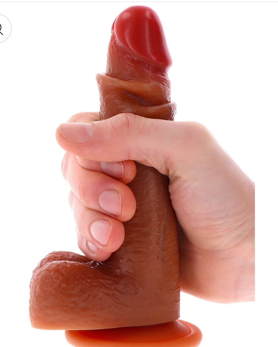 Foreskin Dildo Silicone 18 cm