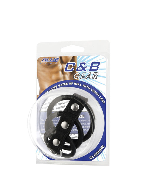 BLUE LINE C&B GEAR 3 Ring Silikontore der Hölle mit Leine Blei