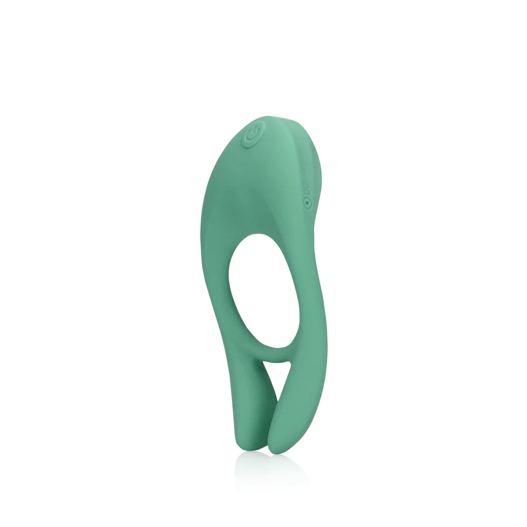Loveline Ultra Soft Silicone Pointed Cock Ring - Blue Grass