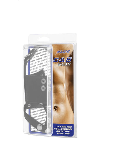 BLUE LINE C&B GEAR Penisring mit 2' Ballbahre und Gewichtsring