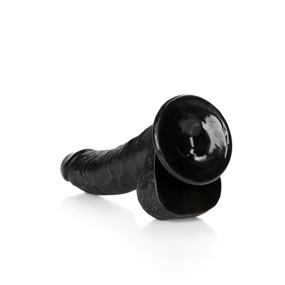 Curved Realistic Dildo with Balls and Suction Cup - 8" / 20,5 cm