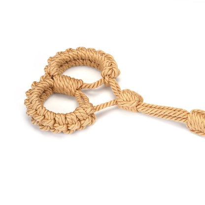 SHIBARI BONDAGE SEILHANDSCHELLEN UND LEINE