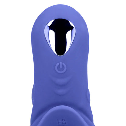 Loveline Vibrating Cockring with Clit Stimulation - Tamiya Blue