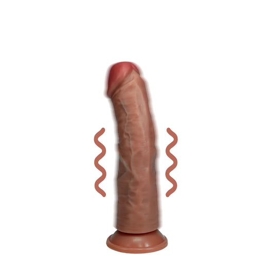 Vibrating Regular Curved Cock - 6" / 15,5 cm
