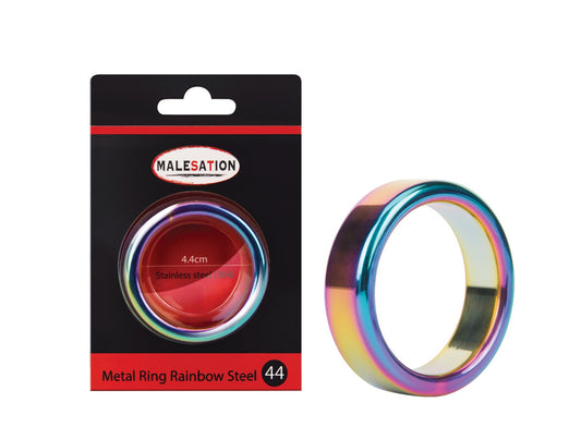 MALESATION Metal Ring Rainbow Steel
