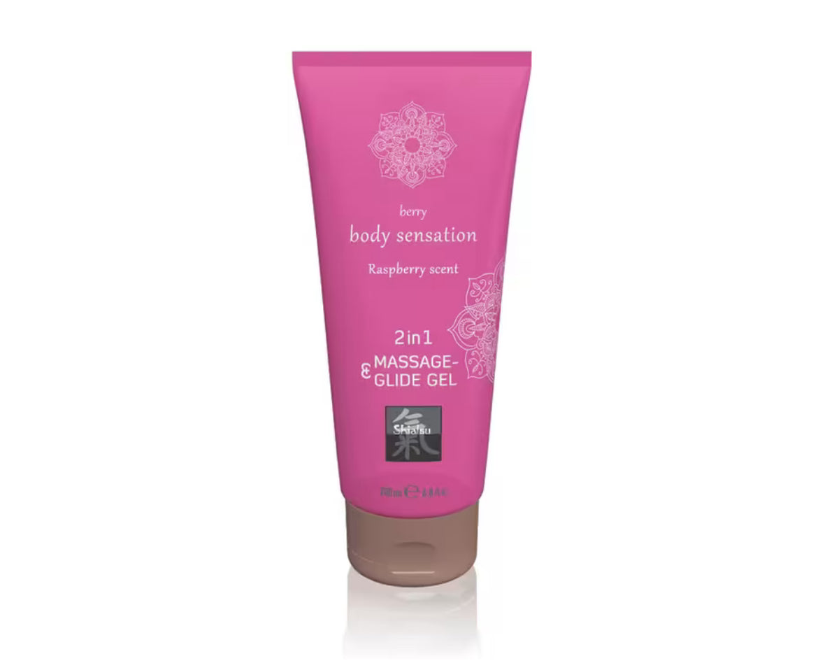 Massage & Glide Gel 2in1 Raspberry