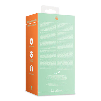 Loveline Gerippter Mini-Vibrator mit USB-Ladegerät - Spring Sage