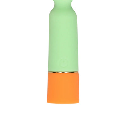 Loveline Gerippter Mini-Vibrator mit USB-Ladegerät - Spring Sage