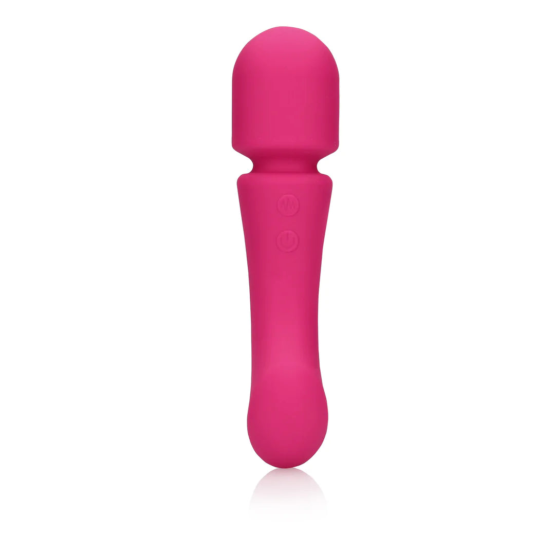 Loveline Ultraweicher doppelseitiger Zauberstab-Vibrator aus Silikon - Prestone Pink