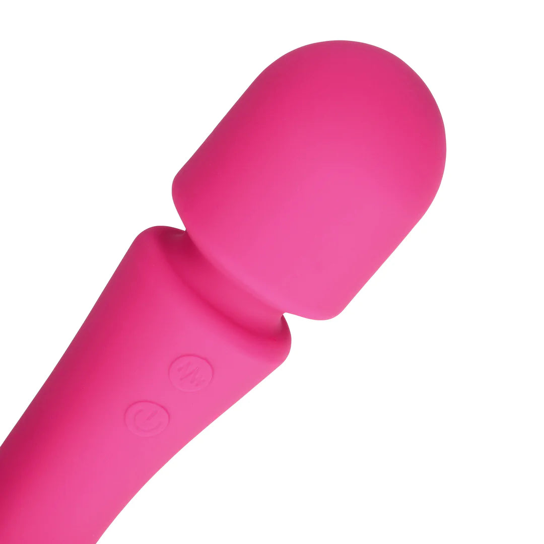 Loveline Ultraweicher doppelseitiger Zauberstab-Vibrator aus Silikon - Prestone Pink