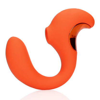 Loveline G-Punkt-Vibrator mit Klitoris-Pulswelle Untamed Orange