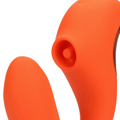 Loveline G-Punkt-Vibrator mit Klitoris-Pulswelle Untamed Orange