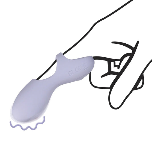 Loveline Silikon-Finger-Vibrator - Lavendel