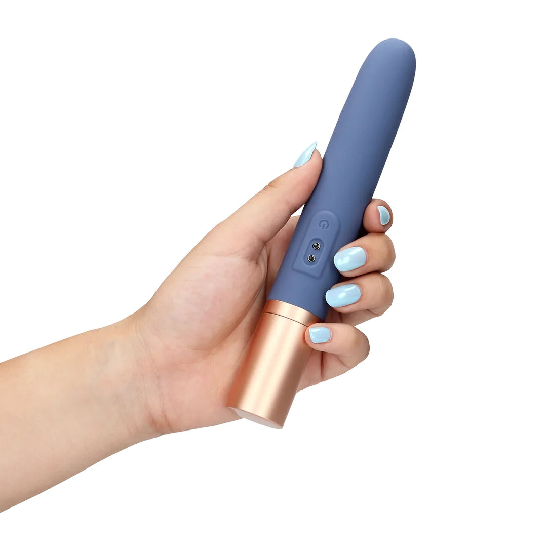 Loveline Reisevibrator mit Gleitmittelfach und Pumpe